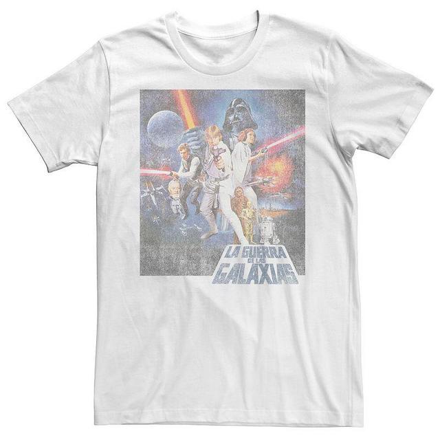 Mens Star Wars Distressed Spanish Poster Graphic Tee Product Image