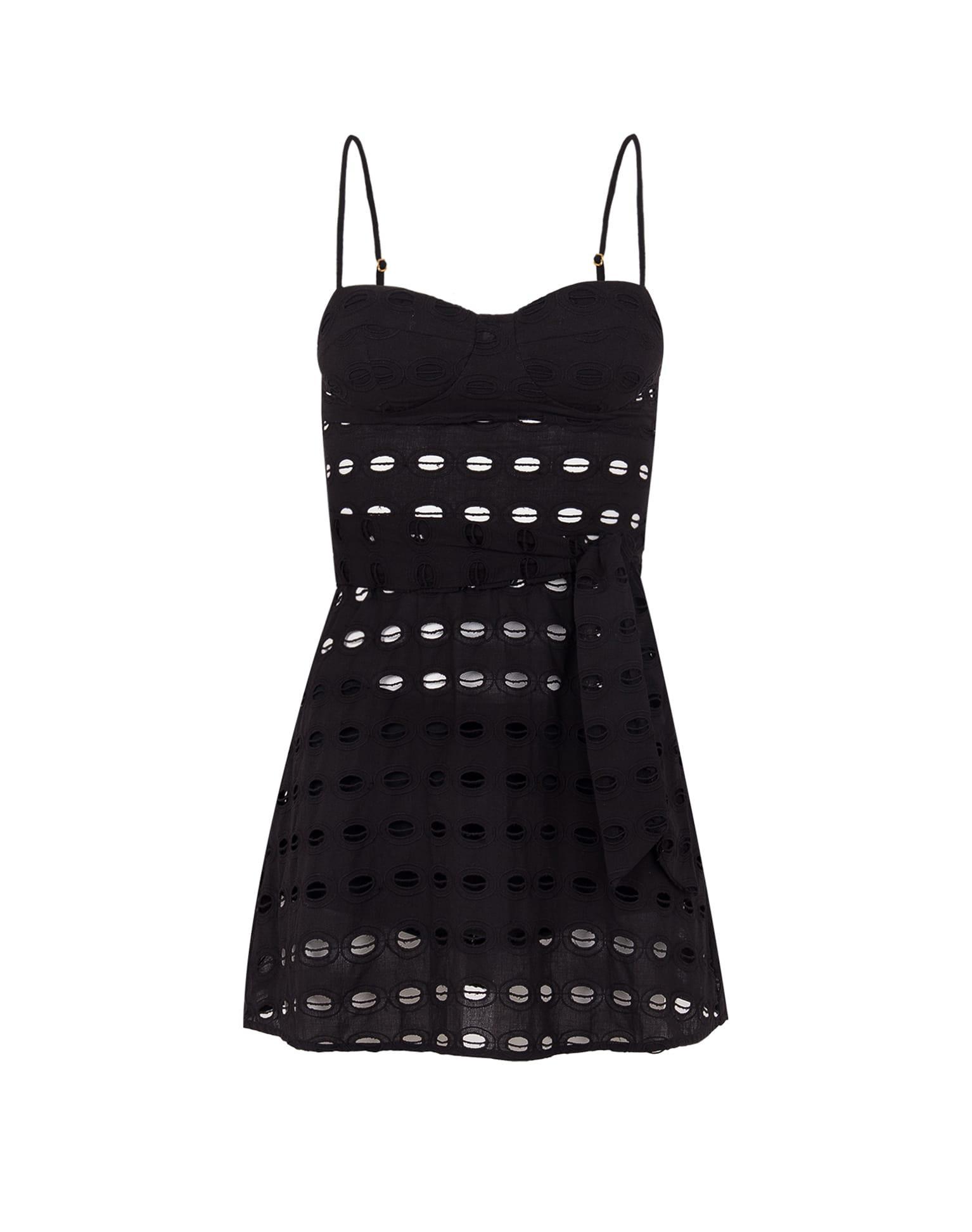 Noor Short Dress - Black Product Image