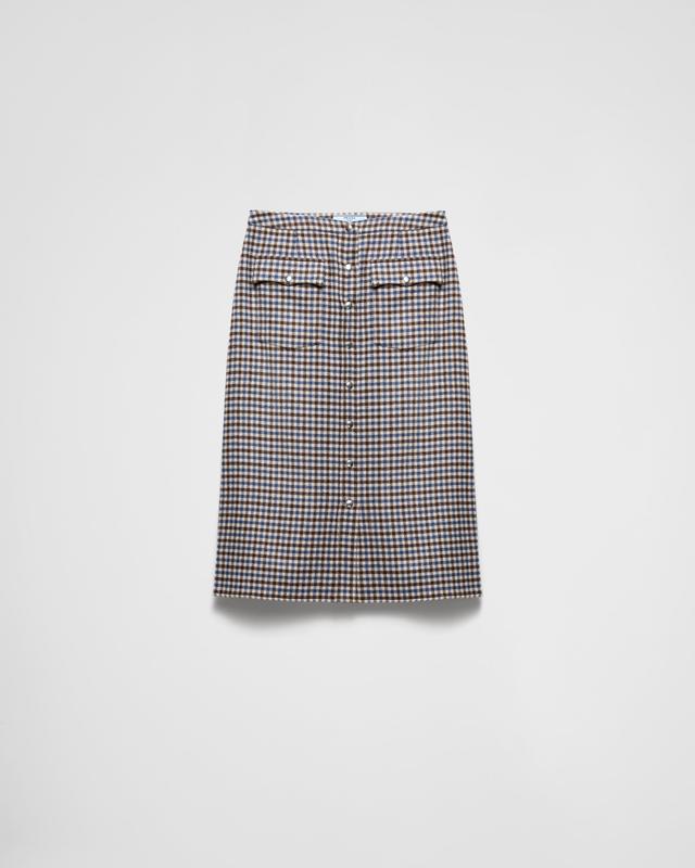 Wool midi-skirt Product Image