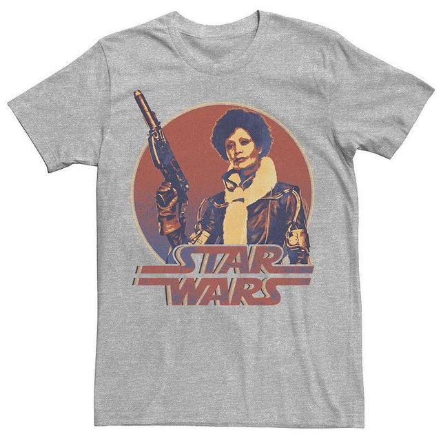 Mens Star Wars Han Solo Movie Val Retro Circle Tee Athletic Grey Product Image