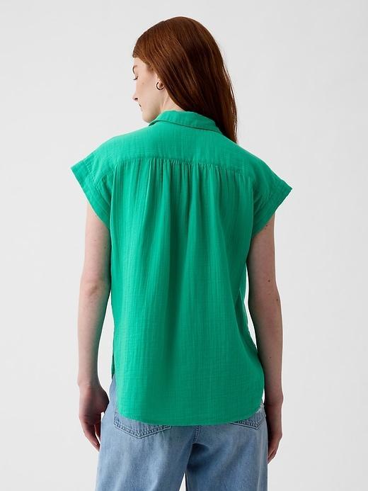 Crinkle Gauze Shirt Product Image