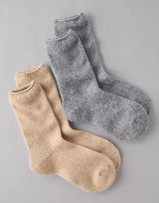 AE Cozy Crew Socks 2-Pack Product Image