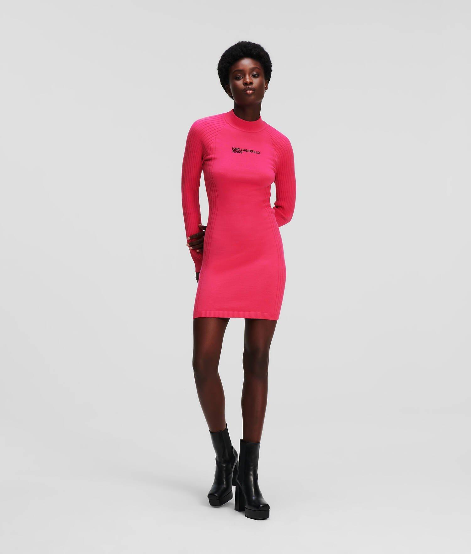 KLJ LONG-SLEEVED KNITTED DRESS Product Image