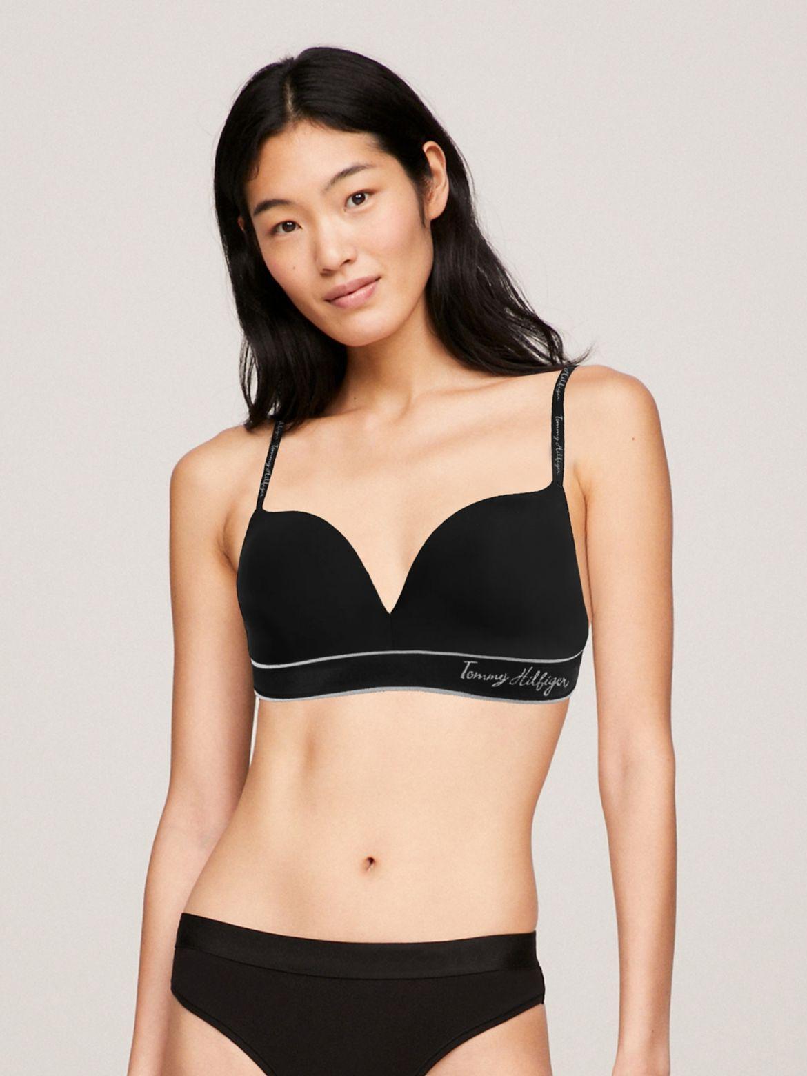 Tommy Hilfiger Women's Signature Logo Push-Up Bralette Product Image