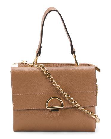 Leather Crossbody With Metal Chain for Women product image