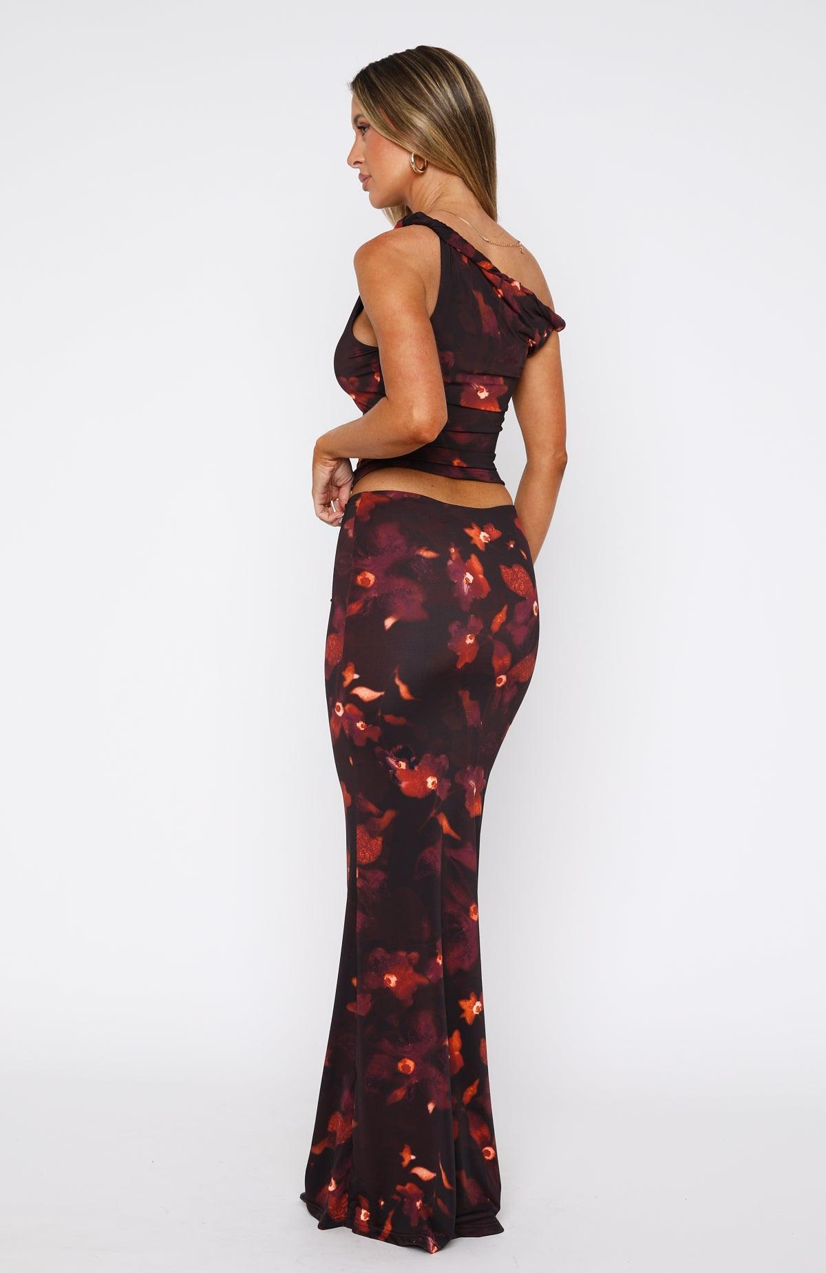 Sweet Salutations Maxi Skirt Ochre Blossom Product Image