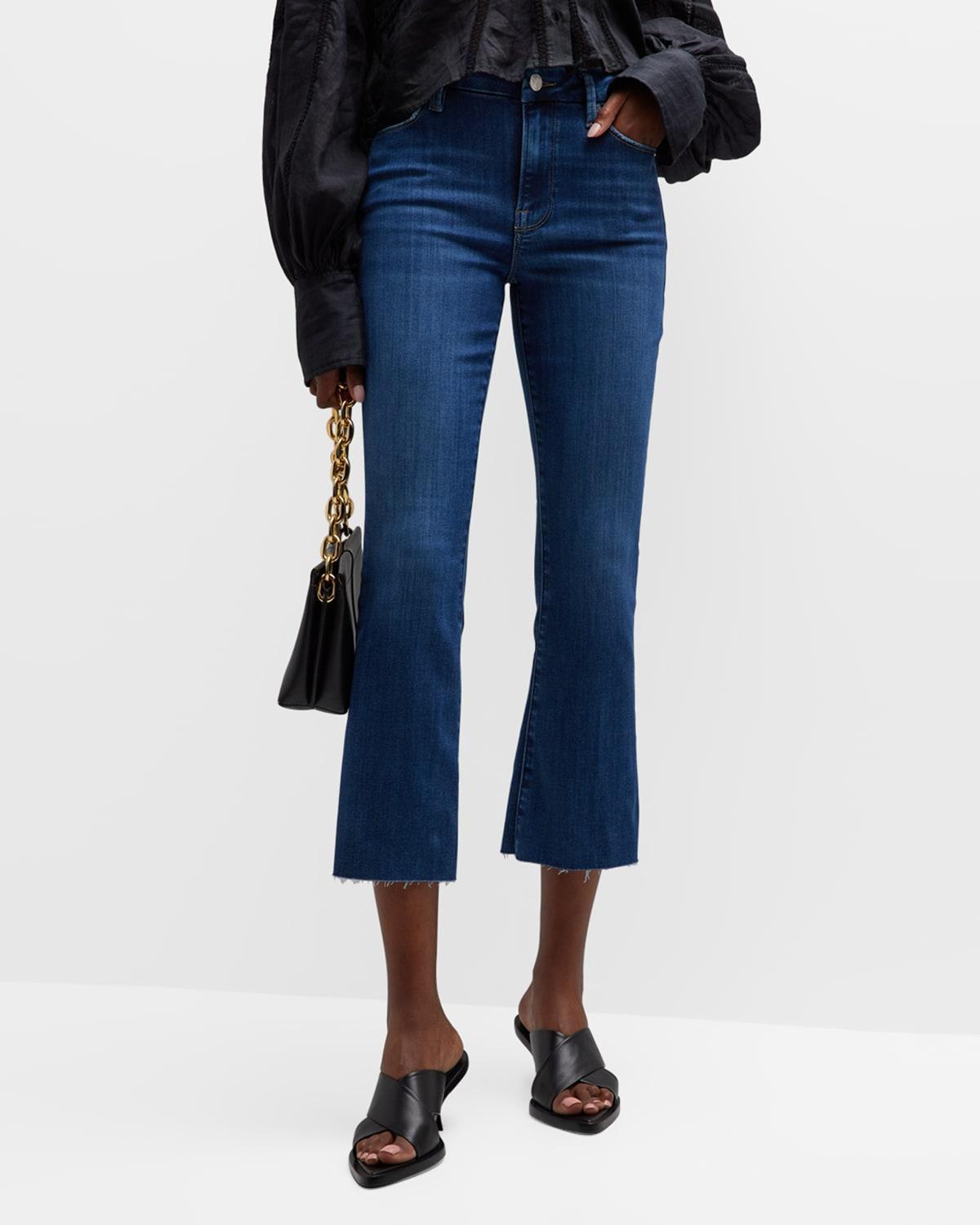 FRAME Le Crop Mini Bootcut Raw Hem Jeans Product Image