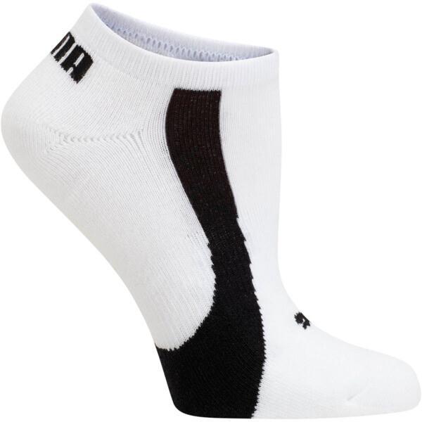 PUMA Women's No Show Socks [3 Pairs] in White/Black Product Image