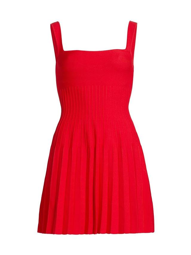 Womens Ellison Pleated Knit Minidress Product Image