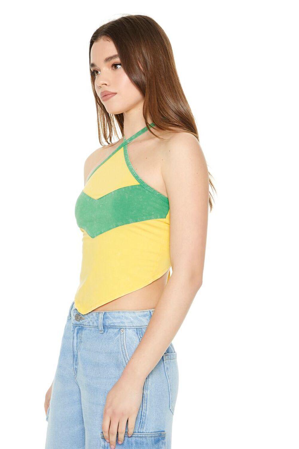 Colorblock Halter Crop Top | Forever 21 Product Image