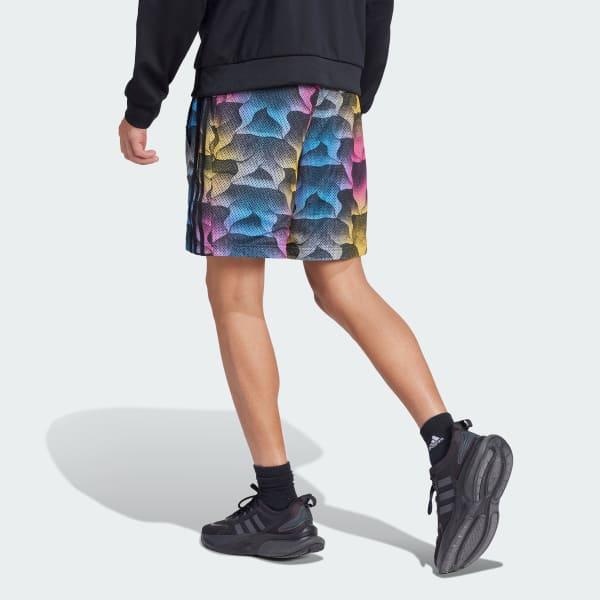 Tiro Allover Print Mesh Shorts Product Image