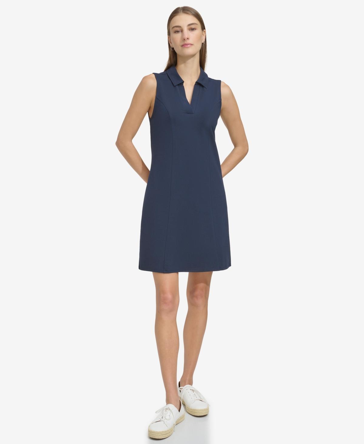 Andrew Marc Sport Womens Sleeveless Knit Polo Dress Product Image