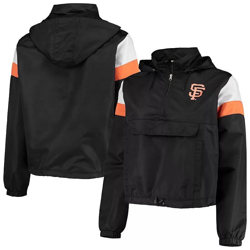 Womens /Orange San Francisco Giants Plus Size Anorak Quarter-Zip Hoodie Product Image