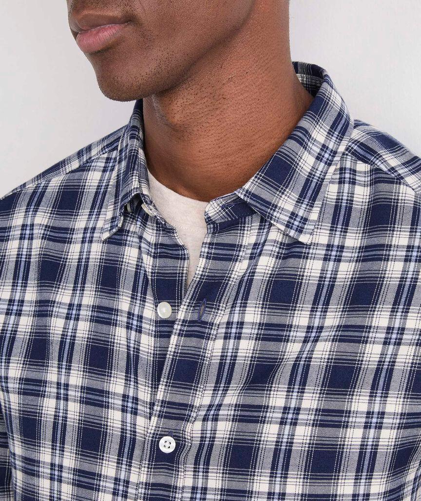 On-The-Go Brushed Twill Plaid Shirt Product Image