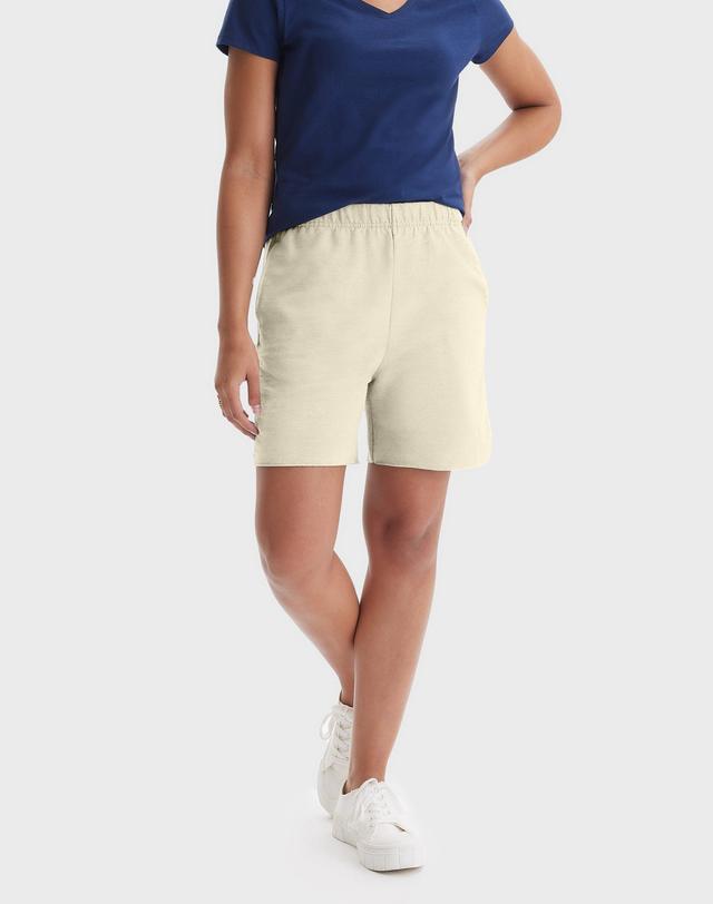 Hanes Originals Womens French Terry Shorts, 5 Natural S Product Image