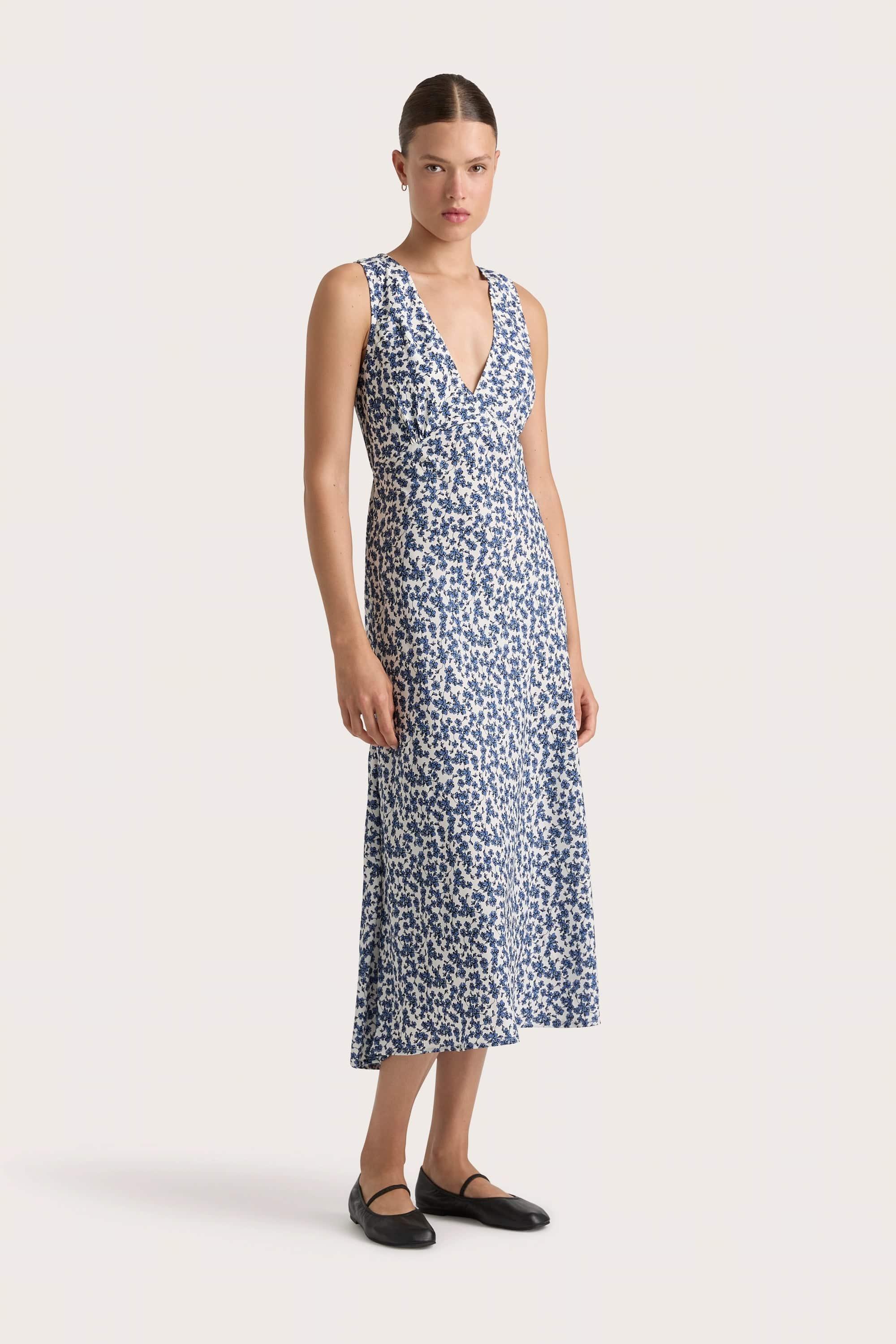 Valras Midi Dress Leilani Mid Blue Product Image