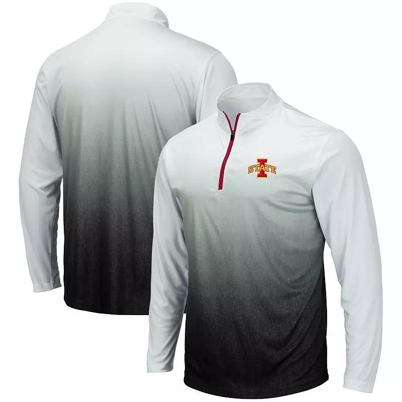 Mens Colosseum Gray Iowa State Cyclones Magic Team Logo Quarter-Zip Jacket Product Image