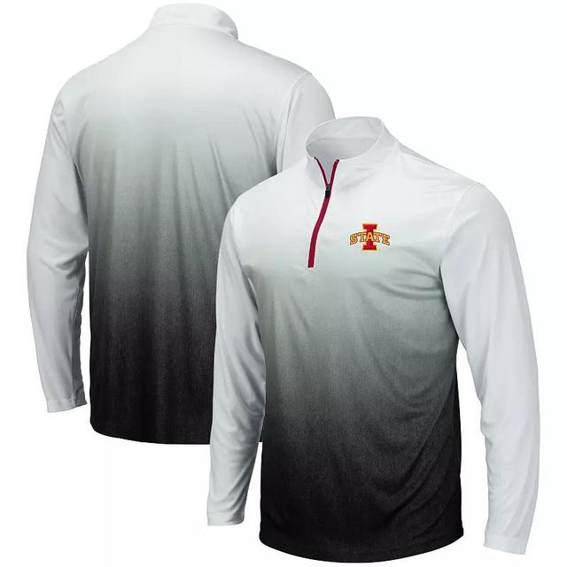 Mens Colosseum Gray Appalachian State Mountaineers Magic Team Logo Quarter-Zip Jacket Product Image