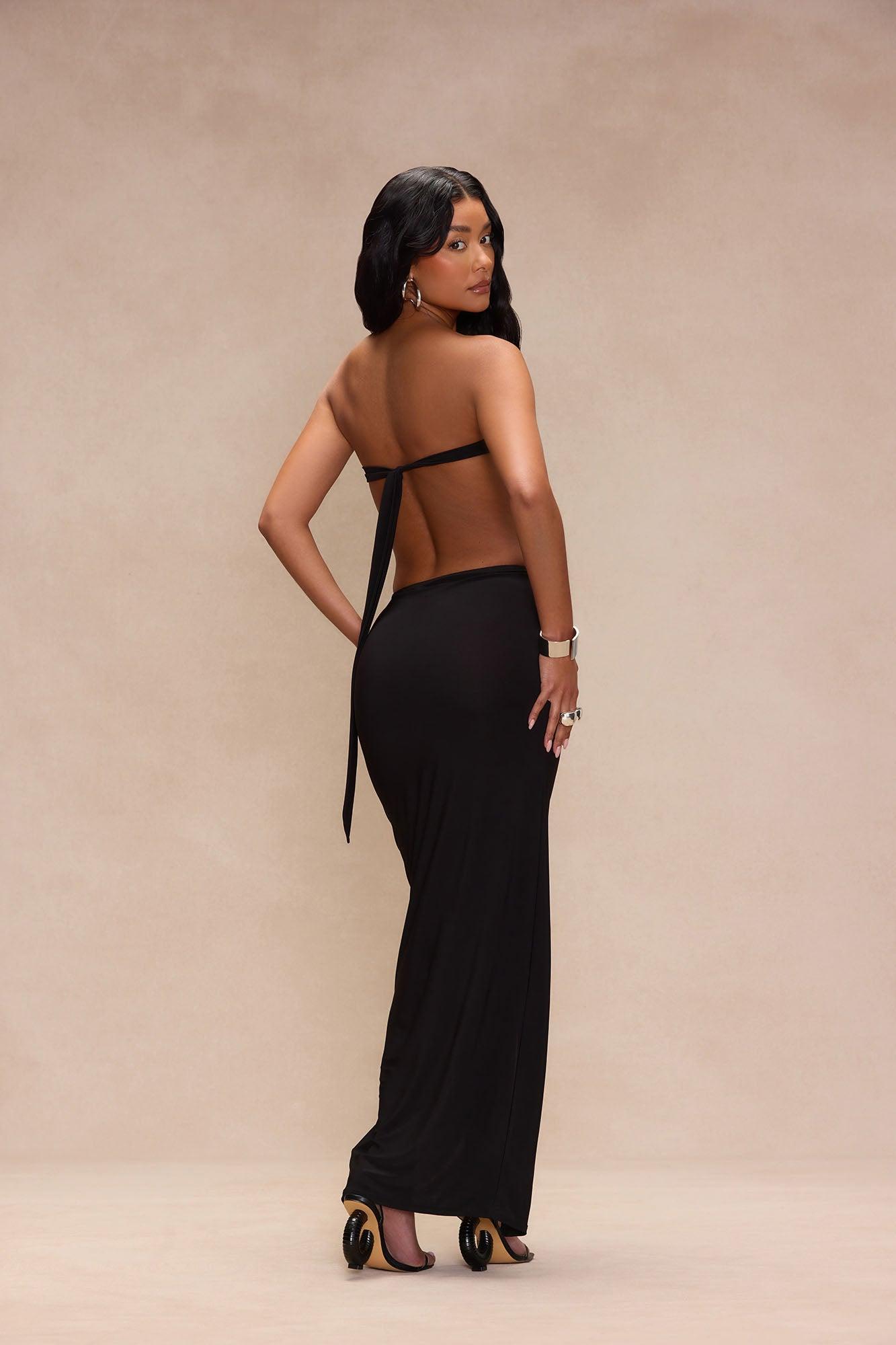 Summer In Bali Maxi Dress - Black Product Image