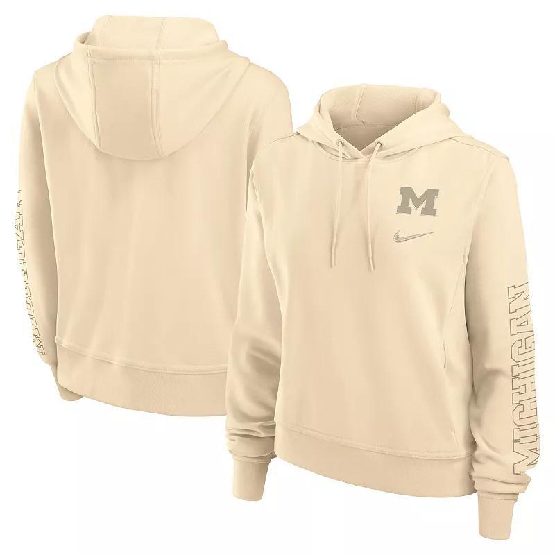 Womens Nike Tan Michigan Wolverines One Performance Pullover Hoodie Product Image