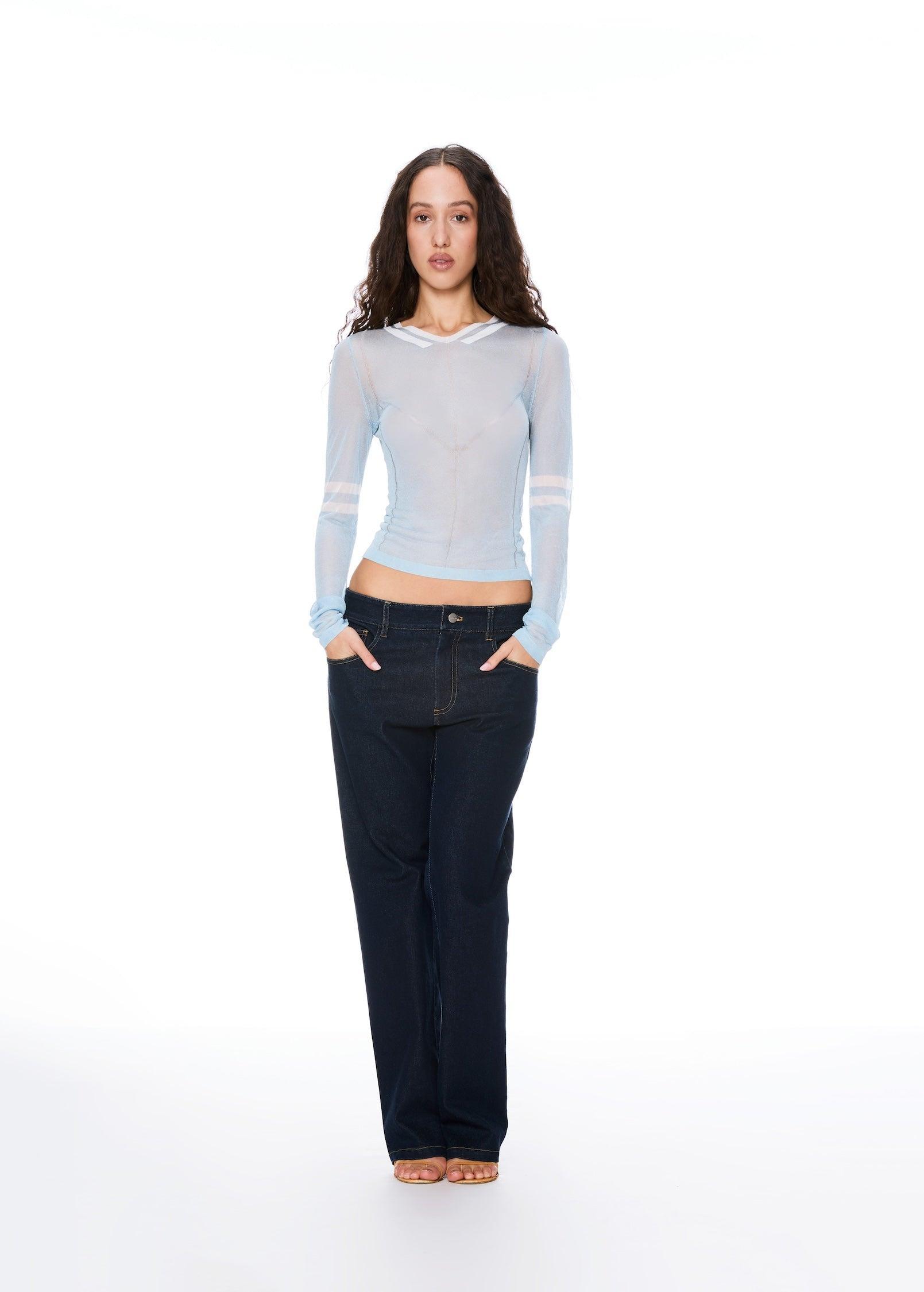 MONICA TOP - PERIWINKLE Product Image