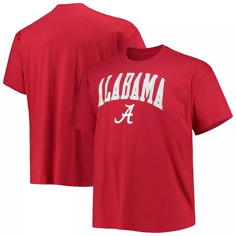 Mens Champion Crimson Alabama Crimson Tide Big & Tall Arch Over Wordmark T-Shirt Product Image