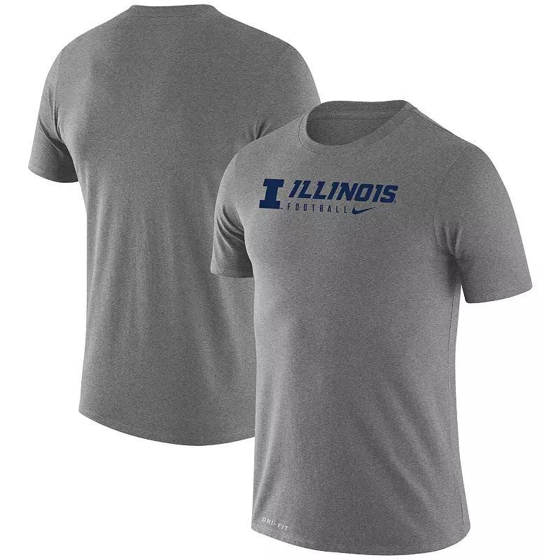 Mens Nike Heather Gray Illinois Fighting Illini Changeover LegendT-Shirt Product Image