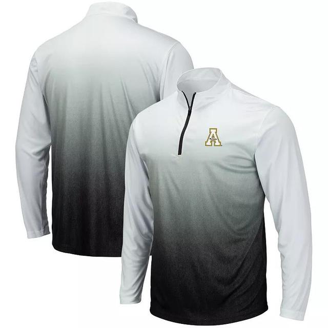 Mens Colosseum Gray Appalachian State Mountaineers Magic Team Logo Quarter-Zip Jacket Product Image