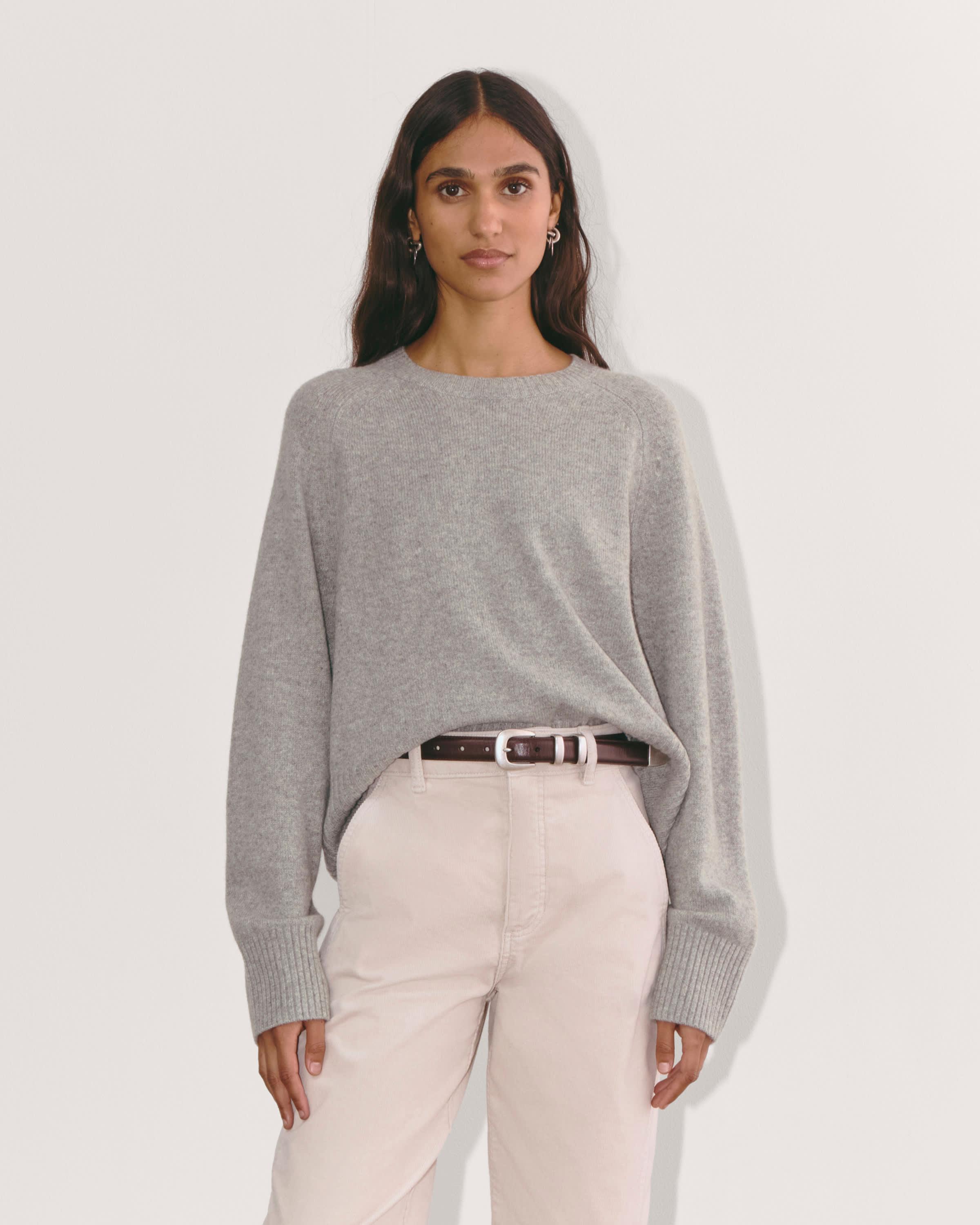 The Boxy Crew in Cashmere Product Image