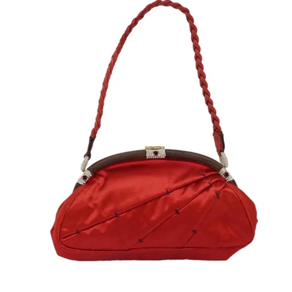 Synthetic Shoulder Bag () In Red Product Image