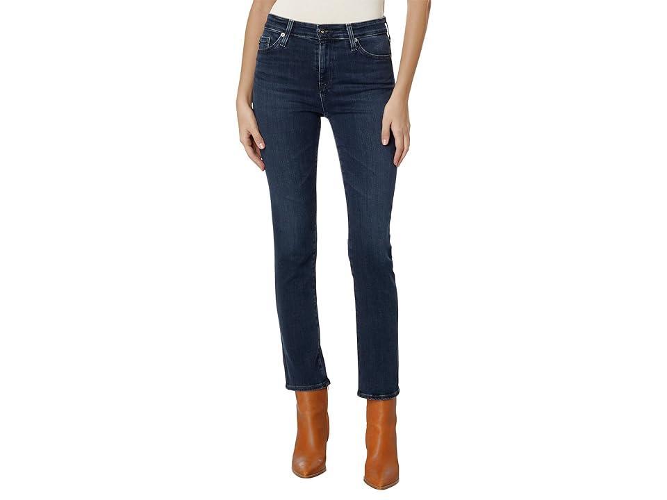 AG Mari High Waist Stretch Slim Straight Leg Jeans Product Image