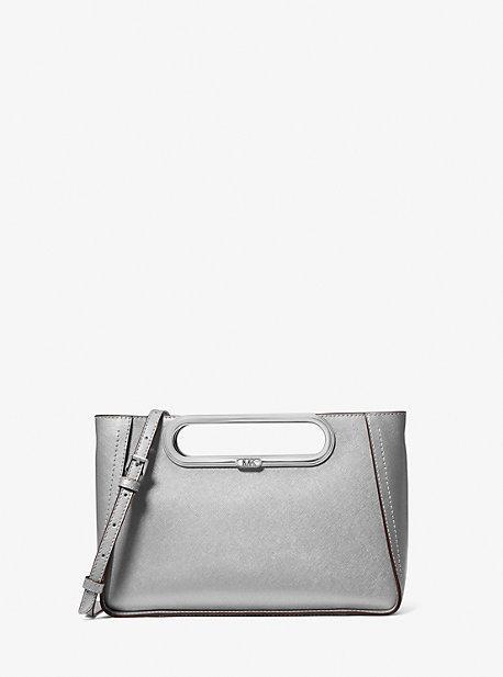 Chelsea Large Metallic Saffiano Leather Convertible Crossbody Bag Product Image