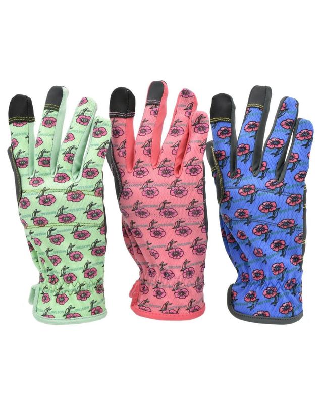 G & F Products 3 Pair Value Pack Women All Purpose gardening Gloves assorted colors - Assorted Pre-pack Product Image