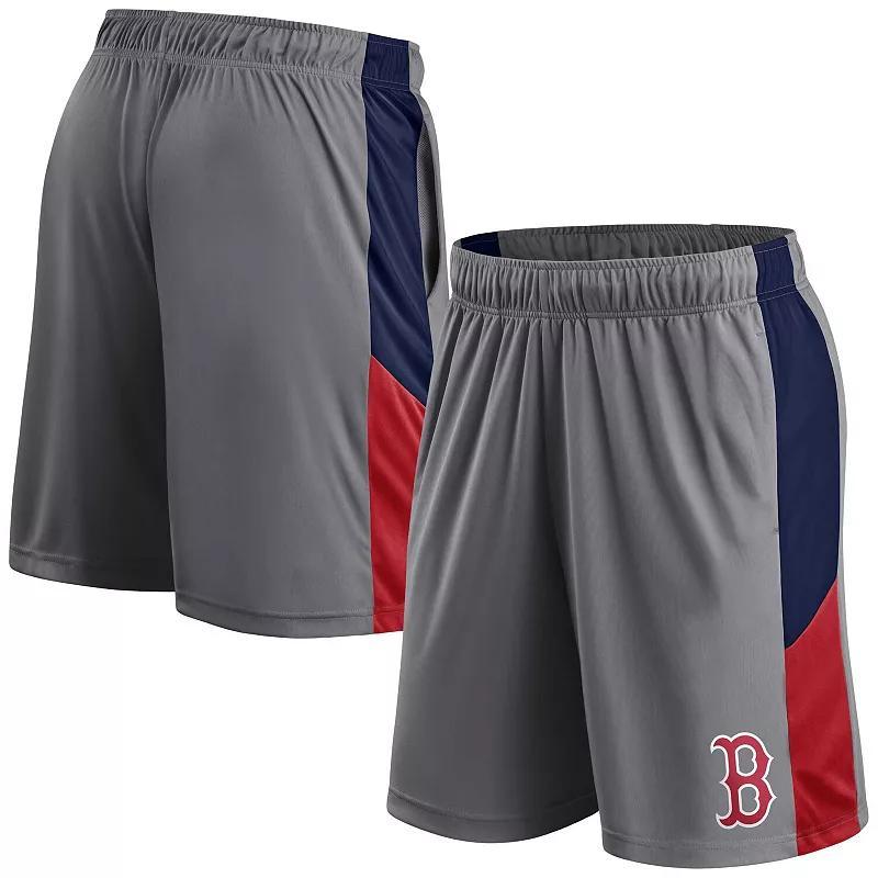 Mens Profile Gray/Navy Boston Red Sox Team Shorts Product Image