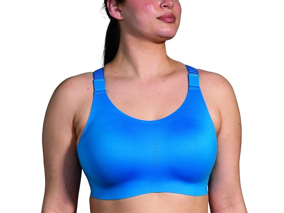 Brooks Dare Racerback Run Bra 2.0 (Azure Blue) Women's Bra Product Image