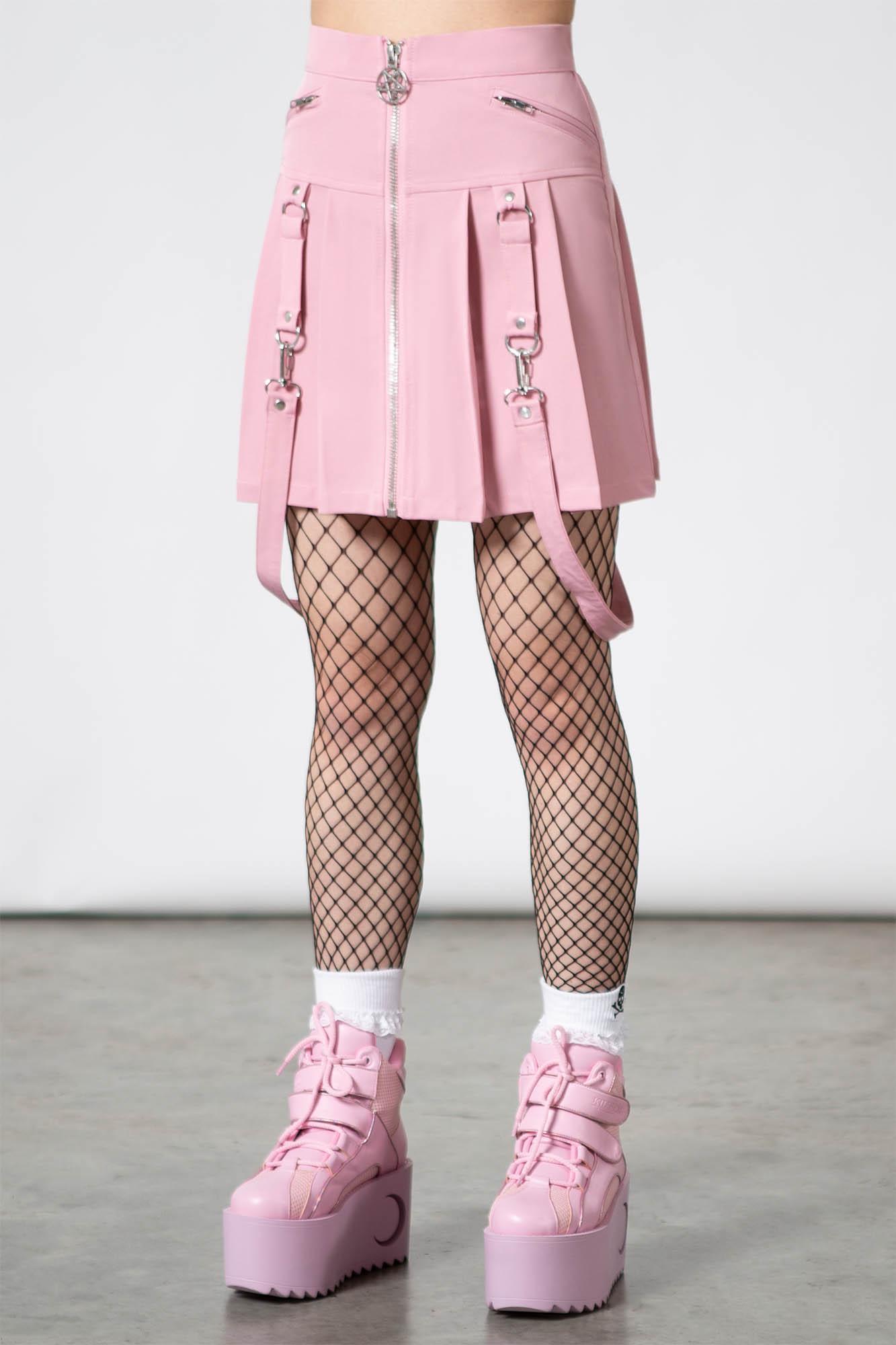 Blaire B*tch Mini Skirt [PASTEL PINK] Female Product Image