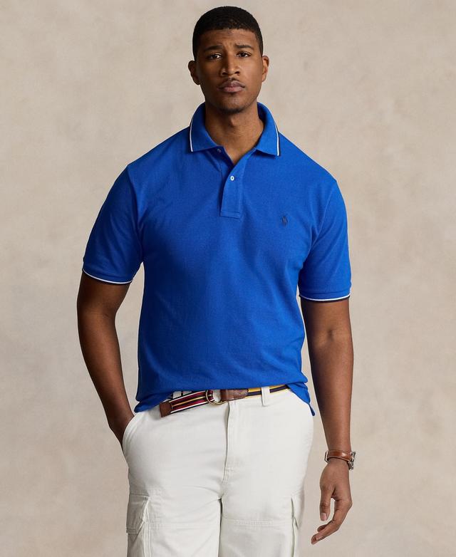 Big & Tall Polo Ralph Lauren Tipped Mesh Polo Shirt Product Image