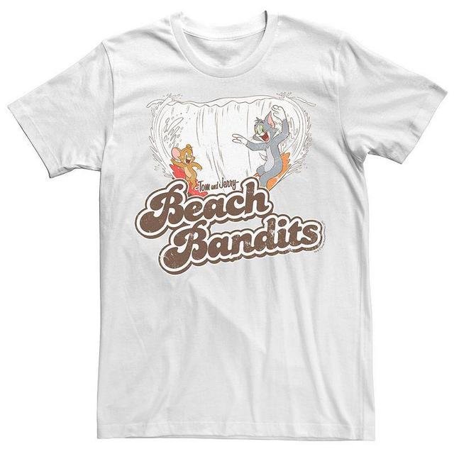 Mens Looney Tunes Tom & Jerry Beach Bandits Distorted Tee Product Image