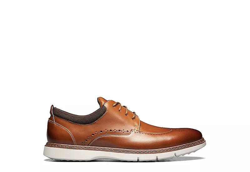 Stacy Adams Synergy Wing Tip Oxford (Cognac) Men's Shoes Product Image