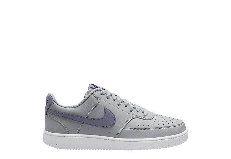 Men's Court Vision Low Next Nature Casual Sneakers From Finish Line In Wolf Gray,light Carbon Product Image