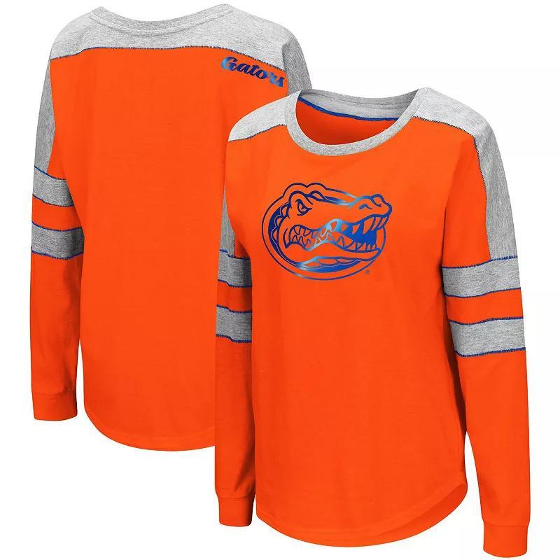 Womens Colosseum Florida Gators Trey Dolman Long Sleeve T-Shirt Product Image