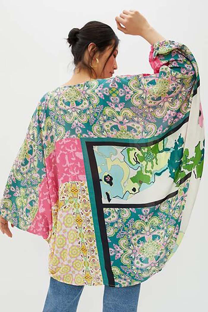 Mixed Patterned Kimono Product Image