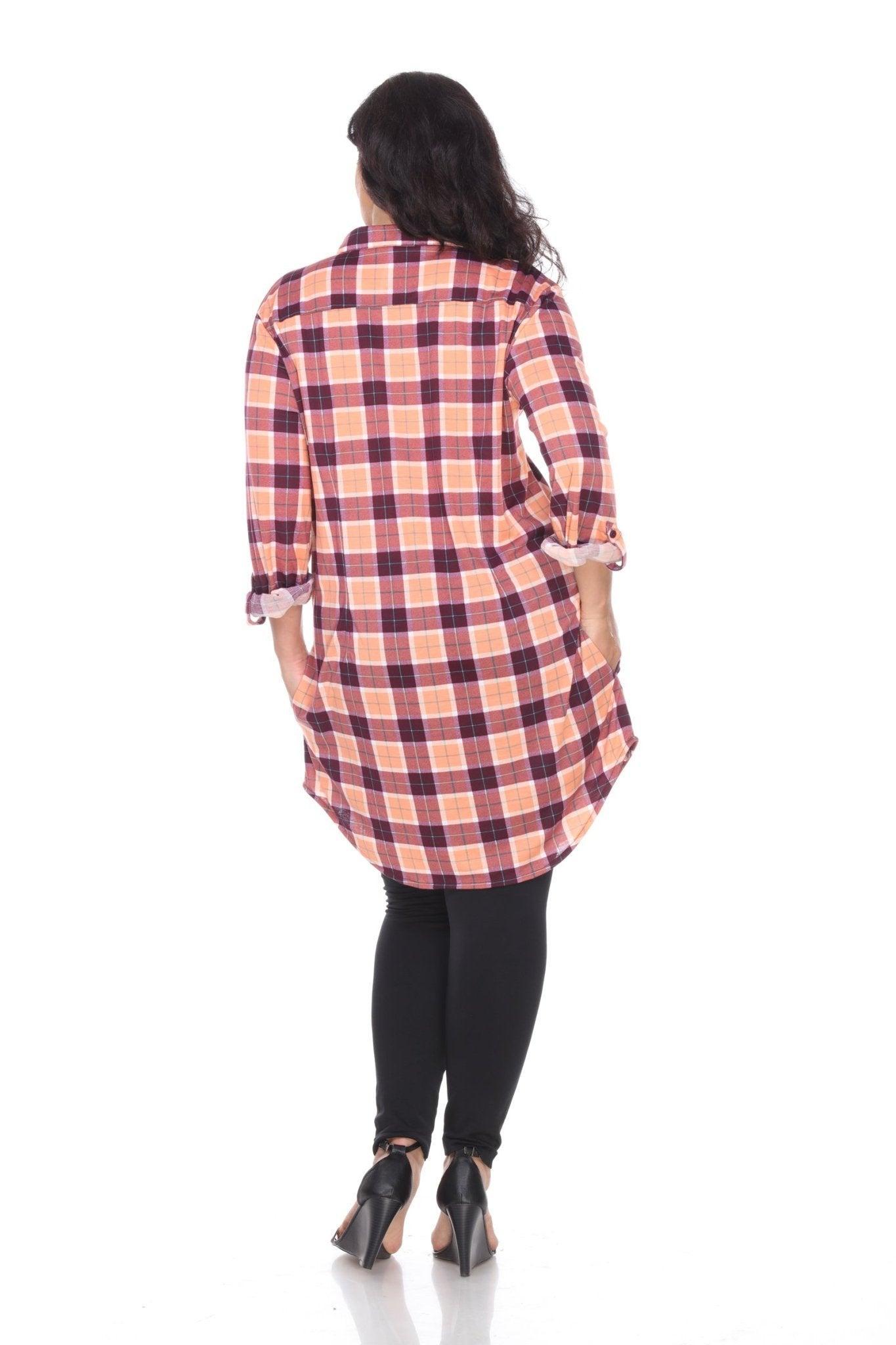 Piper Stretchy Plaid Tunic - Plus Product Image