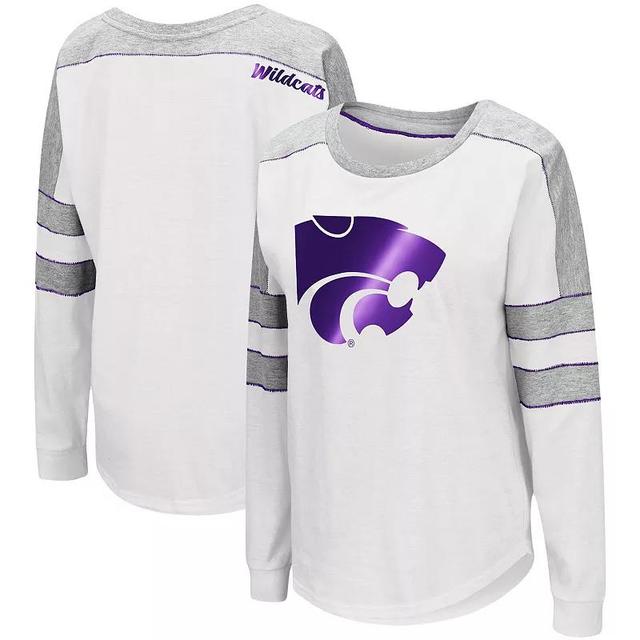 Womens Colosseum Kansas State Wildcats Trey Dolman Long Sleeve T-Shirt Product Image