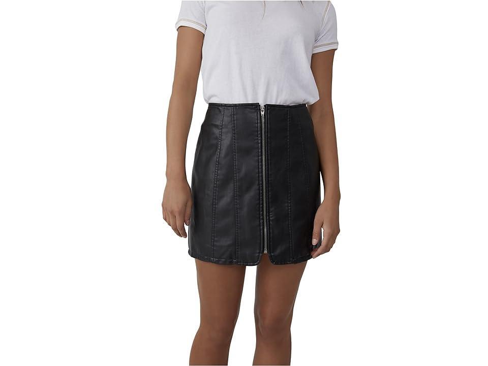 x We The Free Layla Faux Leather Mini Skirt product image