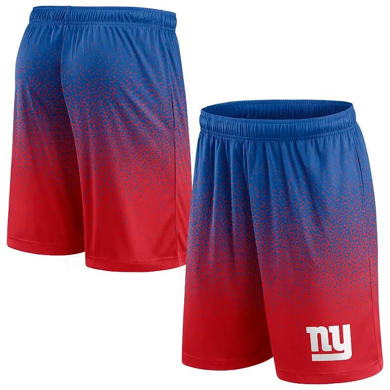 Mens Fanatics Branded Royal/Red New York Giants Ombre Shorts Product Image