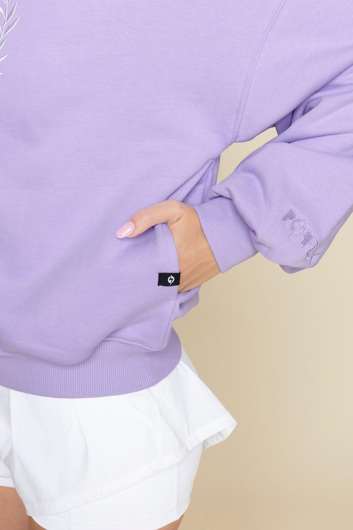 POPFLEX® Active Club Cloud Crewneck Sweater - Digital Lavender Product Image