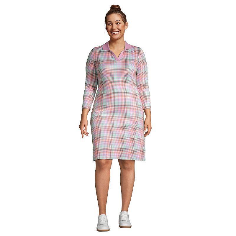 Plus Size Lands End Supima Cotton Polo Dress, Womens product image