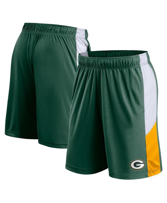 Mens Fanatics Branded Bay Packers Prep Colorblock Shorts Product Image