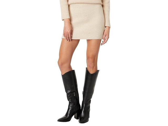 line and dot Myles Sweater Skirt (Oatmeal) Women's Skirt Product Image